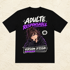 T-shirt Femme « Adulte responsable : Version d'essai »