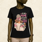 T-shirt Femme Illustré "Je suis Mamie, j'ai le droit de les gâter"