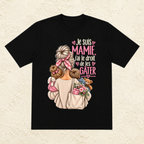 T-shirt Femme Illustré "Je suis Mamie, j'ai le droit de les gâter"