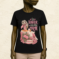 T-shirt Femme Illustré "Le bonheur, c'est d'être Mamie"