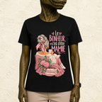 T-shirt Femme Illustré "Le bonheur, c'est d'être Mamie"
