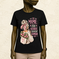 T-shirt Femme Illustré "Mamie : Zéro autorité, Beaucoup d'amour"