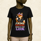 T-shirt Femme « J'aime les gens. Quand ils sont loin. »