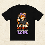 T-shirt Femme « J'aime les gens. Quand ils sont loin. »