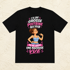 T-shirt Femme « J'ai une grosse poitrine en vrai, tu as juste une mauvaise vue »