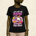 T-shirt Femme « J'ai une vie saine, je mens aussi très bien »