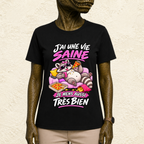 T-shirt Femme « J'ai une vie saine, je mens aussi très bien »