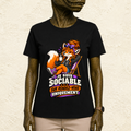 T-shirt Femme « Je suis sociable sur rendez-vous uniquement »