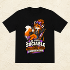 T-shirt Femme « Je suis sociable sur rendez-vous uniquement »