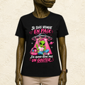 T-shirt Femme « Je suis venue en paix, j'ai quand même pris un goûter... »