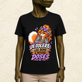 T-shirt Femme illustré « Je tolère les gens à petites doses »