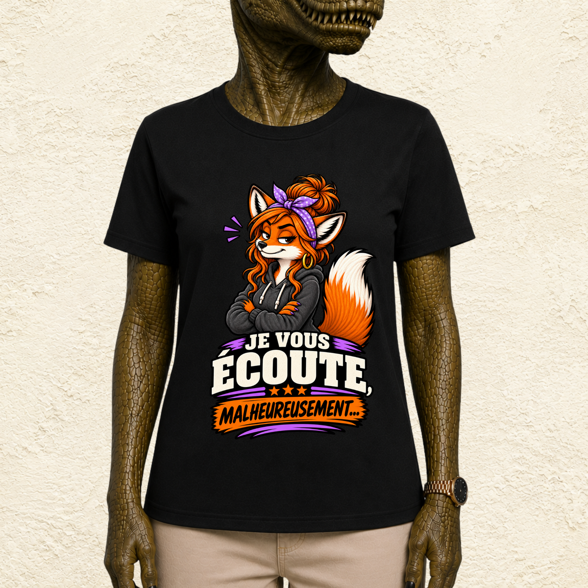 T-shirt Femme « Je vous écoute, malheureusement... »