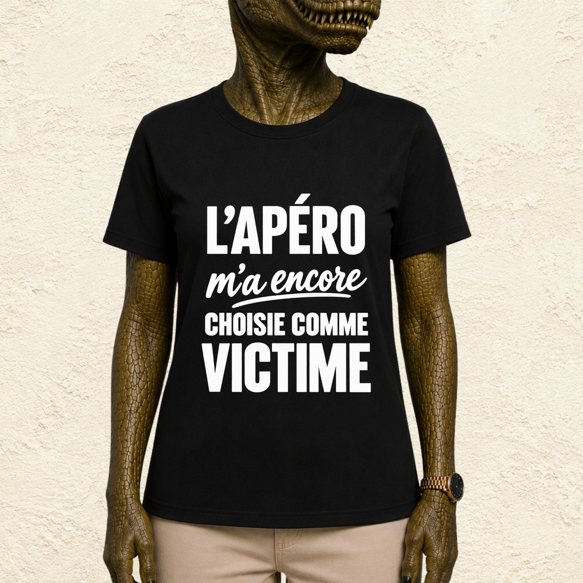 T-shirt Femme « L'apéro m'a encore choisie comme victime »