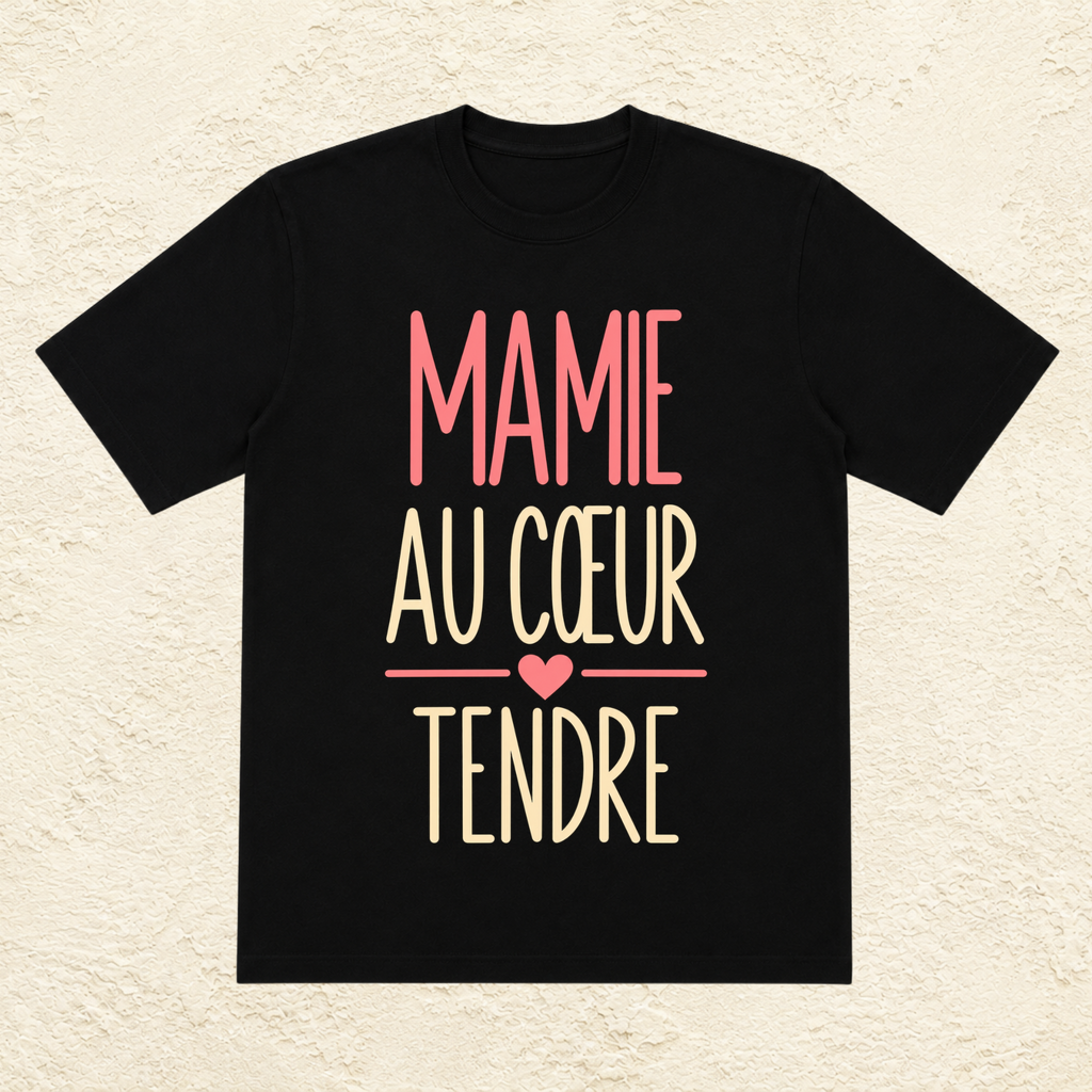 T-shirt Mamie au cœur tendre – Un message plein d'amour