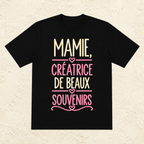 T-shirt femme Mamie créatrice de beaux souvenirs – Une attention pleine de tendresse