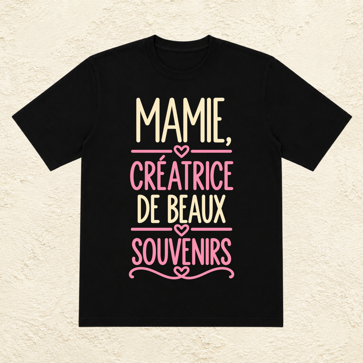 T-shirt femme Mamie créatrice de beaux souvenirs – Une attention pleine de tendresse
