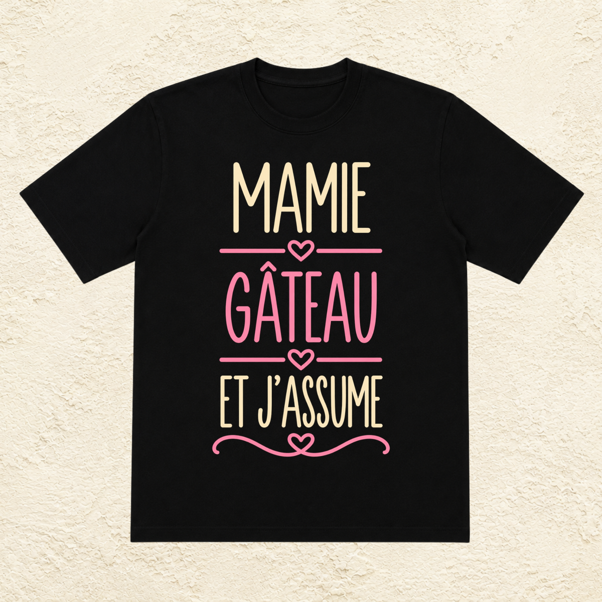 T-shirt femme Mamie gâteau et j’assume – La gourmandise assumée