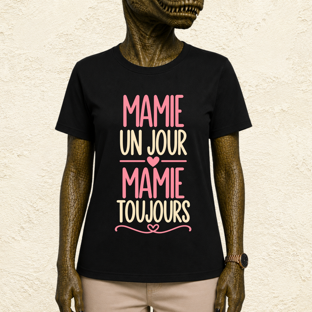 T-shirt femme Mamie un jour, mamie toujours – Une fierté pour la vie
