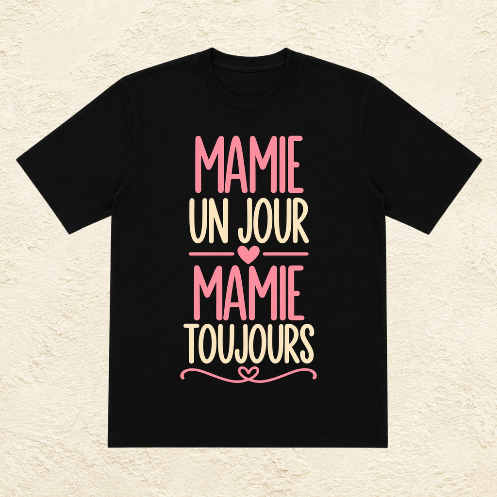T-shirt femme Mamie un jour, mamie toujours – Une fierté pour la vie