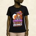 T-shirt Femme illustré « Ma sympathie dépend fortement de ta distance »