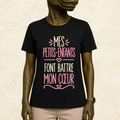 T-shirt femme Mes petits-enfants font battre mon cœur – Un message plein d’amour