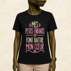 T-shirt femme Mes petits-enfants font battre mon cœur – Un message plein d’amour