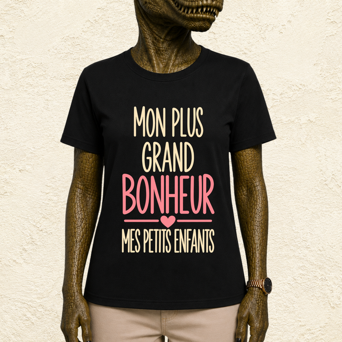 T-shirt Femme Mon plus grand bonheur, mes petits-enfants – Amour de mamie