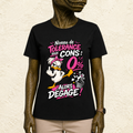 T-shirt Femme « Niveau de tolérance aux cons : 0%, alors dégage ! »
