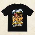 T-shirt Femme « Pas besoin de pull, j'ai une doudoune éthylique ! »