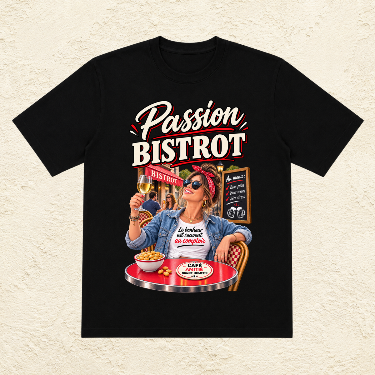 T-shirt Femme « Passion Bistrot »