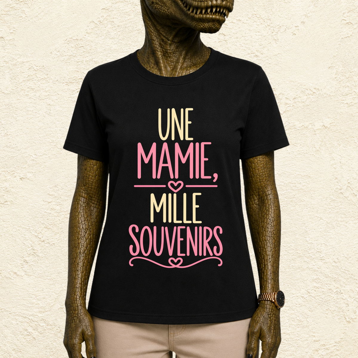T-shirt femme Une mamie, mille souvenirs – Un vêtement plein d’émotion