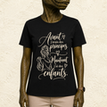 T-shirt Femme illustré « Avant j'avais des principes. Maintenant j'ai des enfants. »