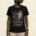 T-shirt Femme illustré « Douce comme une maman, féroce comme une lionne »