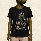 T-shirt Femme illustré « Fière d'être maman »