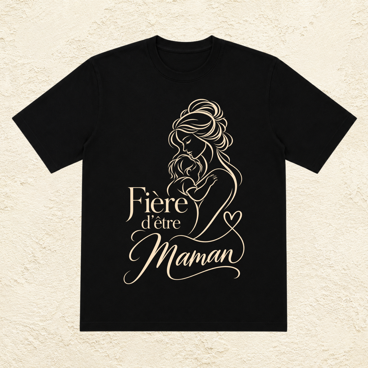 T-shirt Femme illustré « Fière d'être maman »