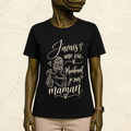 T-shirt Femme illustré « J'avais une vie avant. Maintenant je suis maman. »