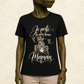 T-shirt Femme illustré « Je porte le plus beau titre : Maman »