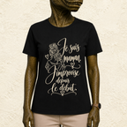 T-shirt Femme illustré « Je suis maman. J'improvise depuis le début. »