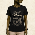 T-shirt Femme illustré « Je suis maman. Le silence m'inquiète. »