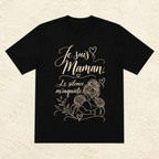 T-shirt Femme illustré « Je suis maman. Le silence m'inquiète. »