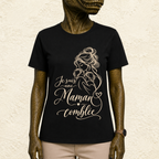 T-shirt Femme illustré « Je suis une maman comblée »