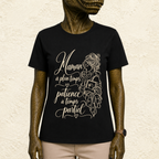 T-shirt Femme illustré « Maman à temps plein, patience à temps partiel »