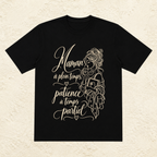 T-shirt Femme illustré « Maman à temps plein, patience à temps partiel »