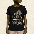 T-shirt Femme illustré « Maman avec un grand M »