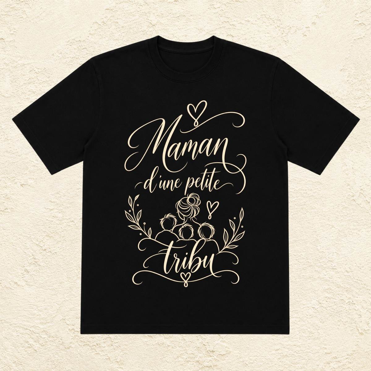 T-shirt Femme illustré « Maman d'une petite tribu »