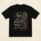 T-shirt Femme illustré « Maman, le plus beau métier du monde »