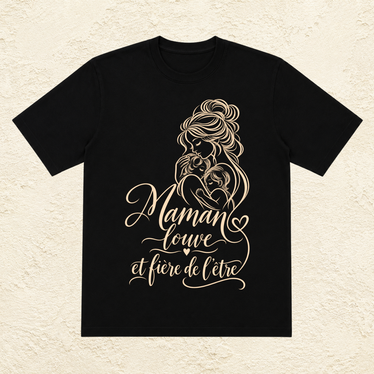T-shirt Femme illustré « Maman louve et fière de l'être »