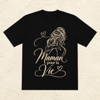 T-shirt Femme illustré « Maman pour la vie »