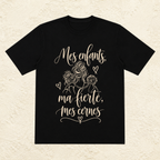 T-shirt Femme illustré « Mes enfants, ma fierté, mes cernes »