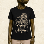T-shirt Femme illustré « Mes enfants, ma plus belle réussite »